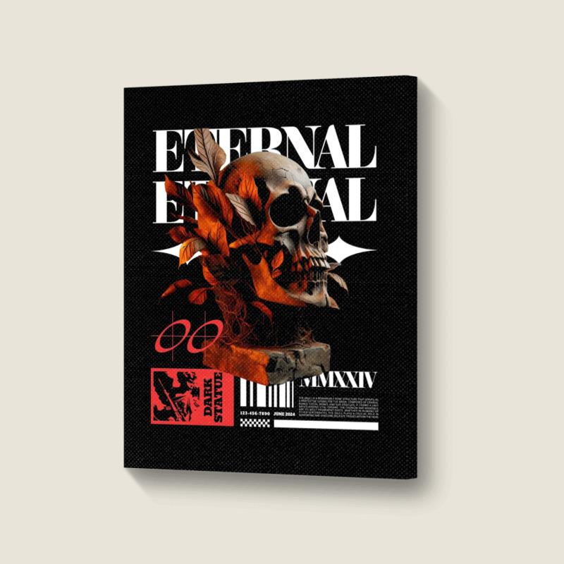 Eternal Skull Portrait Canvas Print | Artistshot