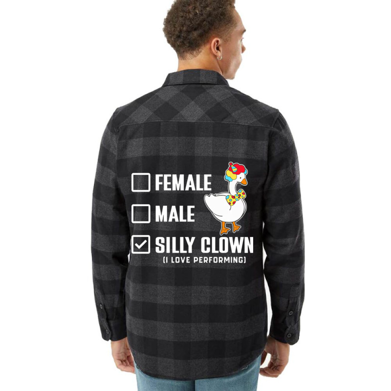 Funny Clown Perform Love Flannel Shirt | Artistshot