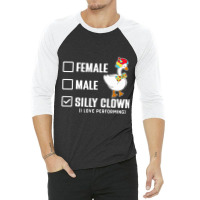 Funny Clown Perform Love 3/4 Sleeve Shirt | Artistshot