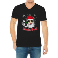 Santa Cool V-neck Tee | Artistshot