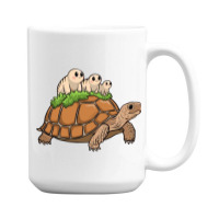 Tortoise Carrying Tardigrade Family On Flexfit Fit 15 Oz Coffee Mug | Artistshot