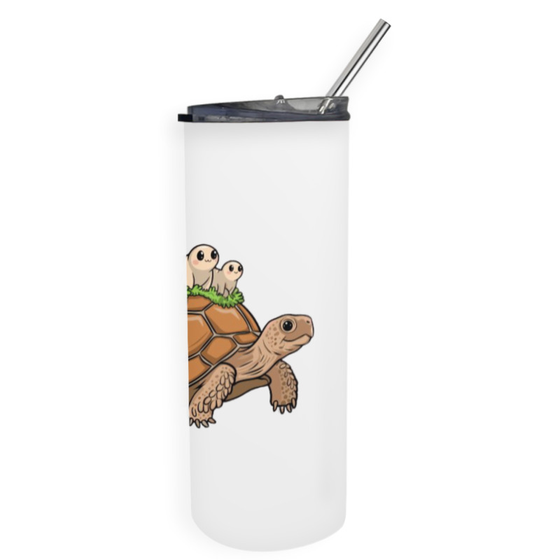 Tortoise Carrying Tardigrade Family On Flexfit Fit Skinny Tumbler | Artistshot