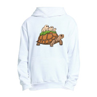 Tortoise Carrying Tardigrade Family On Flexfit Fit Urban Pullover Hoodie | Artistshot