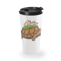 Tortoise Carrying Tardigrade Family On Flexfit Fit Travel Mug | Artistshot