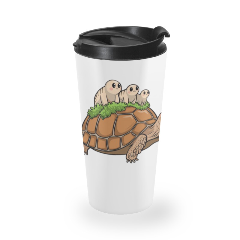 Tortoise Carrying Tardigrade Family On Flexfit Fit Travel Mug | Artistshot