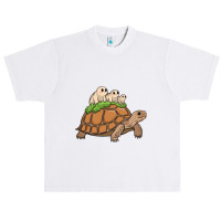 Tortoise Carrying Tardigrade Family On Flexfit Fit Urban Heavy T-shirt | Artistshot