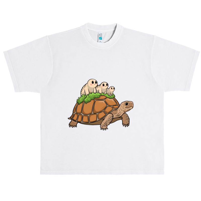 Tortoise Carrying Tardigrade Family On Flexfit Fit Urban Heavy T-shirt | Artistshot