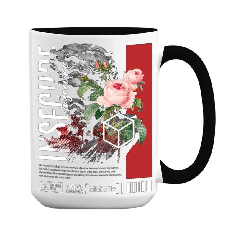 Insecure Floral Statue 15 Oz Coffee Mug | Artistshot