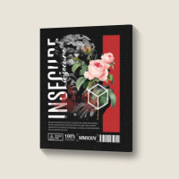 Insecure Floral Statue Portrait Canvas Print | Artistshot