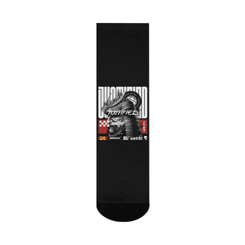 Justified Samurai Crew Socks | Artistshot