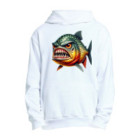 Fierce Piranha Attack Urban Pullover Hoodie | Artistshot