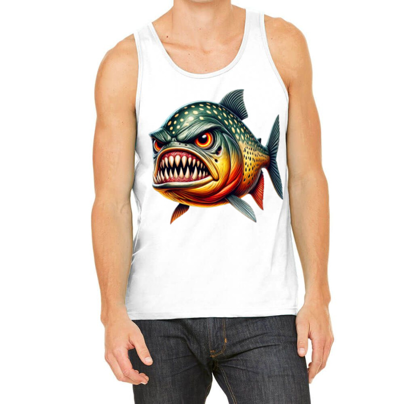 Fierce Piranha Attack Tank Top | Artistshot