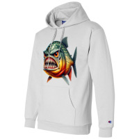 Fierce Piranha Attack Champion Hoodie | Artistshot