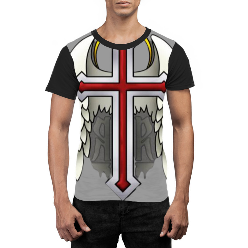 Guardian Winged Cross Graphic T-shirt | Artistshot