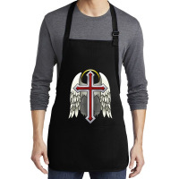 Guardian Winged Cross Medium-length Apron | Artistshot