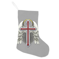 Guardian Winged Cross Holiday Stocking | Artistshot