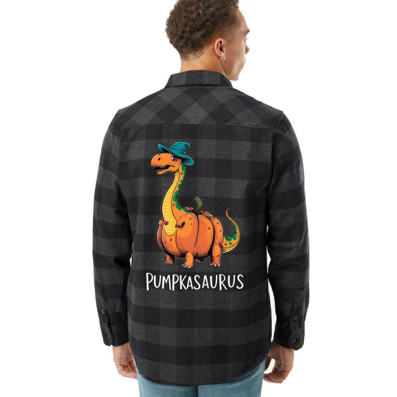 Pumpkasaurus Flannel Shirt | Artistshot