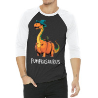 Pumpkasaurus 3/4 Sleeve Shirt | Artistshot