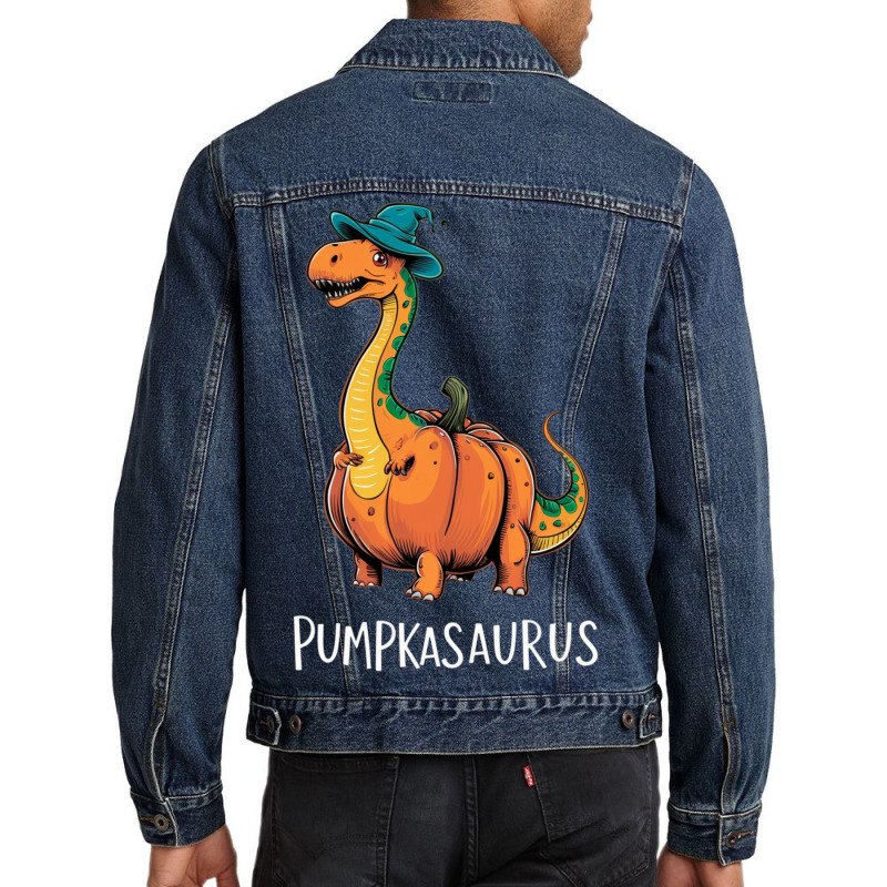 Pumpkasaurus Men Denim Jacket | Artistshot