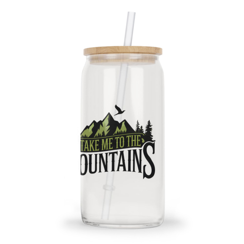 Take Me To The Mountains Glass Tumbler | Artistshot