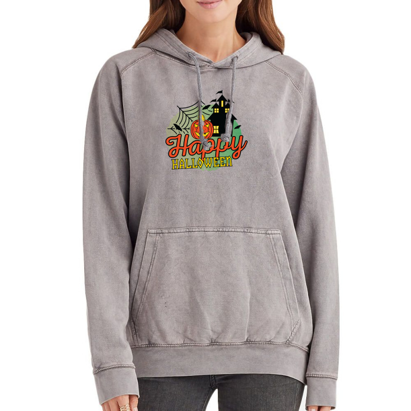 Happy Halloween Pumpkin Boo Witch Vintage Hoodie | Artistshot