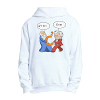 Geek Nerdy Pythagoras Vs Einstein Urban Pullover Hoodie | Artistshot