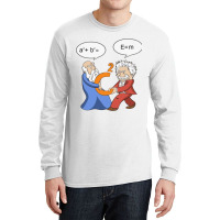 Geek Nerdy Pythagoras Vs Einstein Long Sleeve Shirts | Artistshot