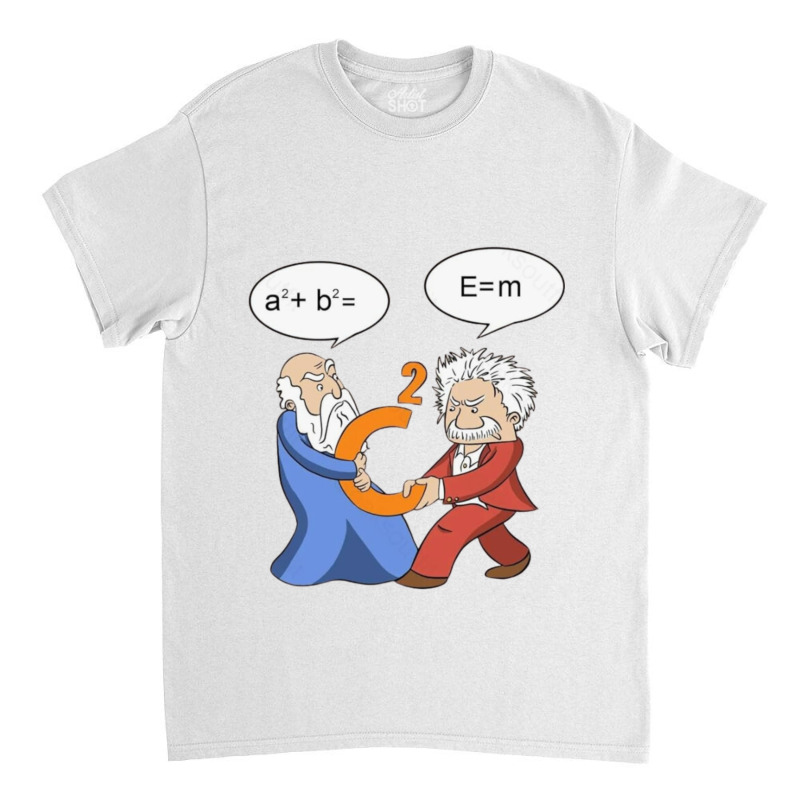 Geek Nerdy Pythagoras Vs Einstein Classic T-shirt | Artistshot