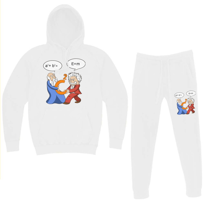 Geek Nerdy Pythagoras Vs Einstein Hoodie & Jogger Set | Artistshot