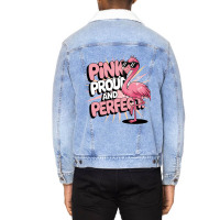 Pink Proud And Perfect Unisex Sherpa-lined Denim Jacket | Artistshot