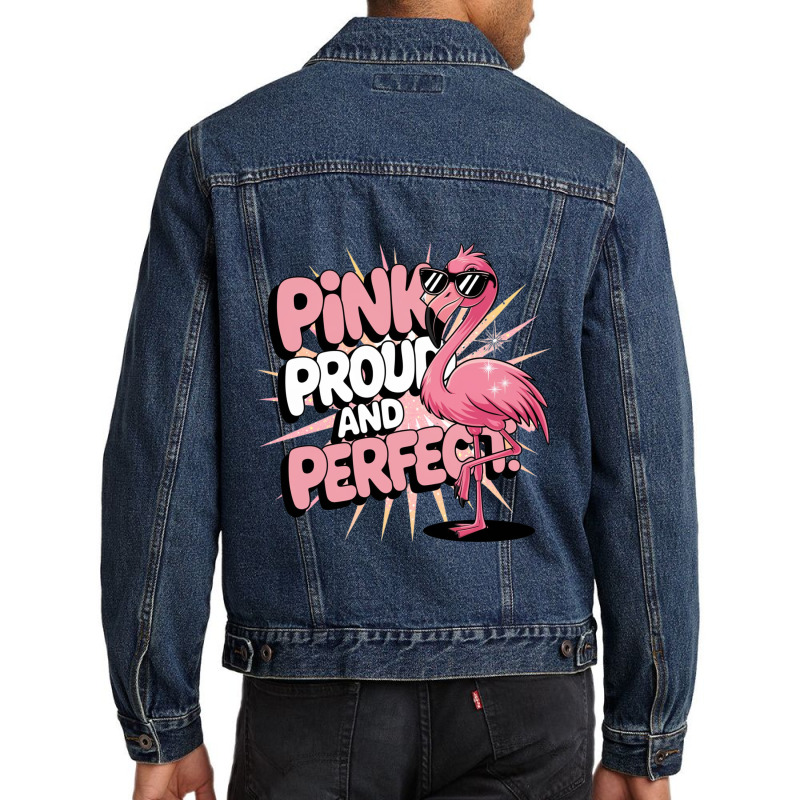 Pink Proud And Perfect Men Denim Jacket | Artistshot