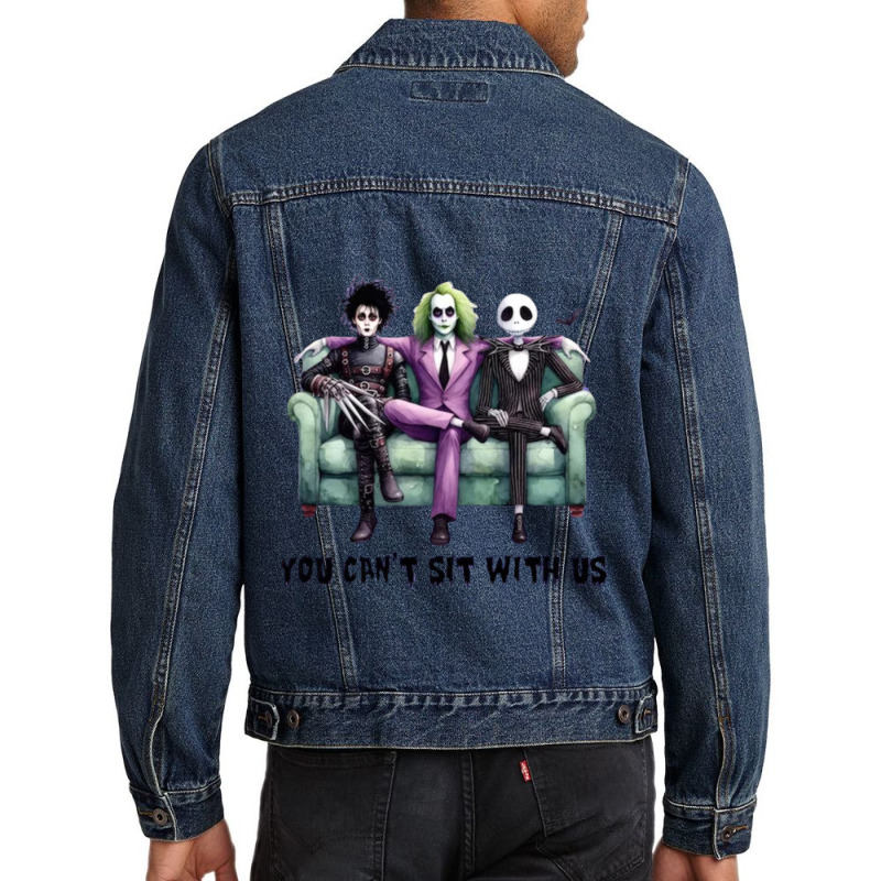 You Cant Sit With Us Halloween Men Denim Jacket | Artistshot