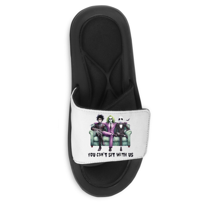 You Cant Sit With Us Halloween Slide Sandal | Artistshot