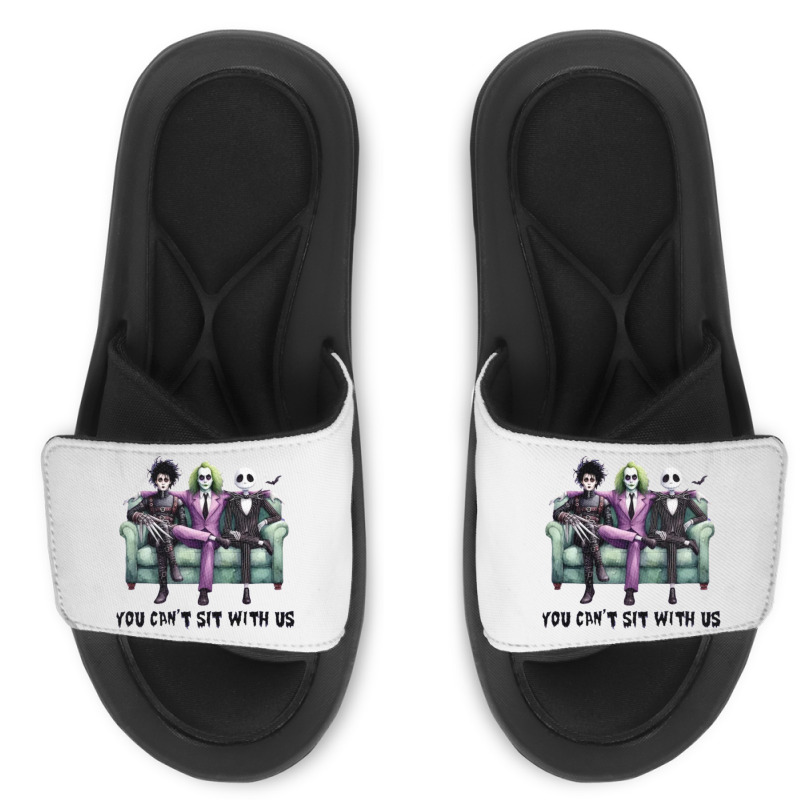 You Cant Sit With Us Halloween Slide Sandal | Artistshot