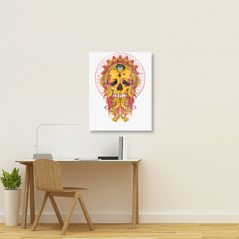 Skull, Skulls, Skeleton, Eyes Portrait Canvas Print | Artistshot