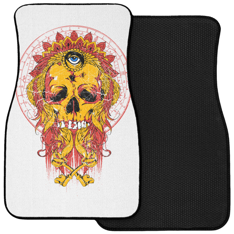 Skull, Skulls, Skeleton, Eyes Front Car Mat | Artistshot