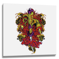 Skull, Skulls, Skeleton, Zombie Metal Print Square | Artistshot