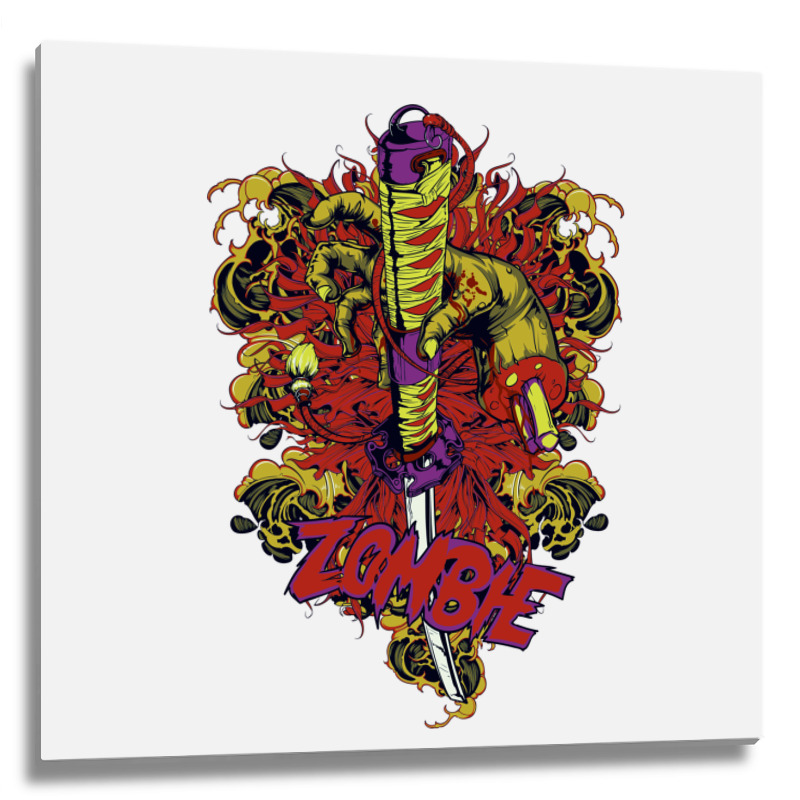 Skull, Skulls, Skeleton, Zombie Metal Print Square | Artistshot