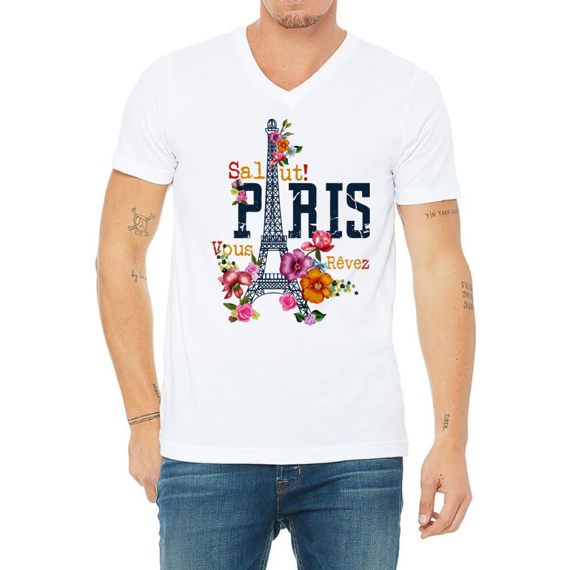 Europe City, Flowers V-neck Tee | Artistshot