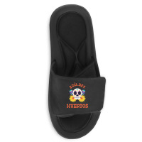 Dia De Muertos, Skull, Skeleton, Flowers Slide Sandal | Artistshot