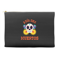 Dia De Muertos, Skull, Skeleton, Flowers Accessory Pouches | Artistshot