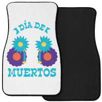 Dia De Muertos, Flowers Front Car Mat | Artistshot