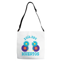 Dia De Muertos, Flowers Adjustable Strap Totes | Artistshot