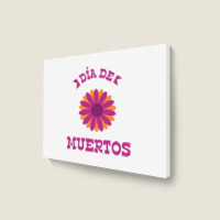 Dia De Muertos, Flowers Landscape Canvas Print | Artistshot