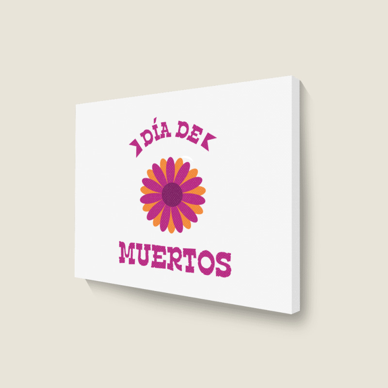 Dia De Muertos, Flowers Landscape Canvas Print | Artistshot