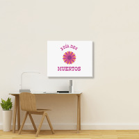 Dia De Muertos, Flowers Landscape Canvas Print | Artistshot