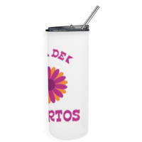 Dia De Muertos, Flowers Skinny Tumbler | Artistshot