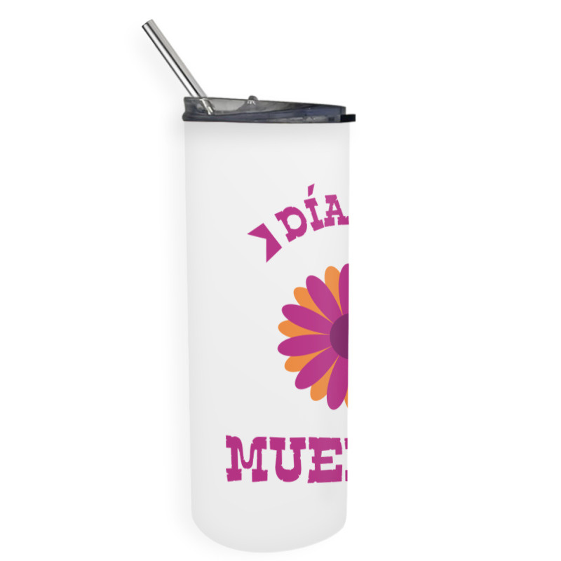 Dia De Muertos, Flowers Skinny Tumbler | Artistshot