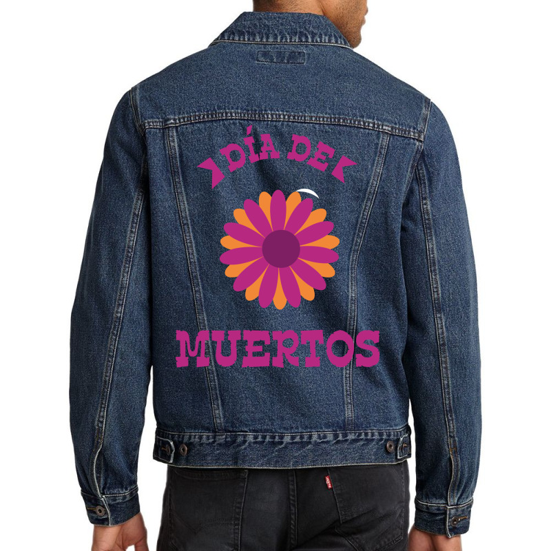 Dia De Muertos, Flowers Men Denim Jacket | Artistshot