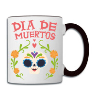 Dia De Muertos, Skull, Skulls, Skeleton, Flowers Coffee Mug | Artistshot